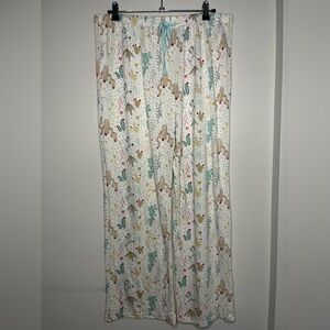 Women’s Jammies Multicolored Cactus Desert Pajama Bottoms Lightweight Soft Large